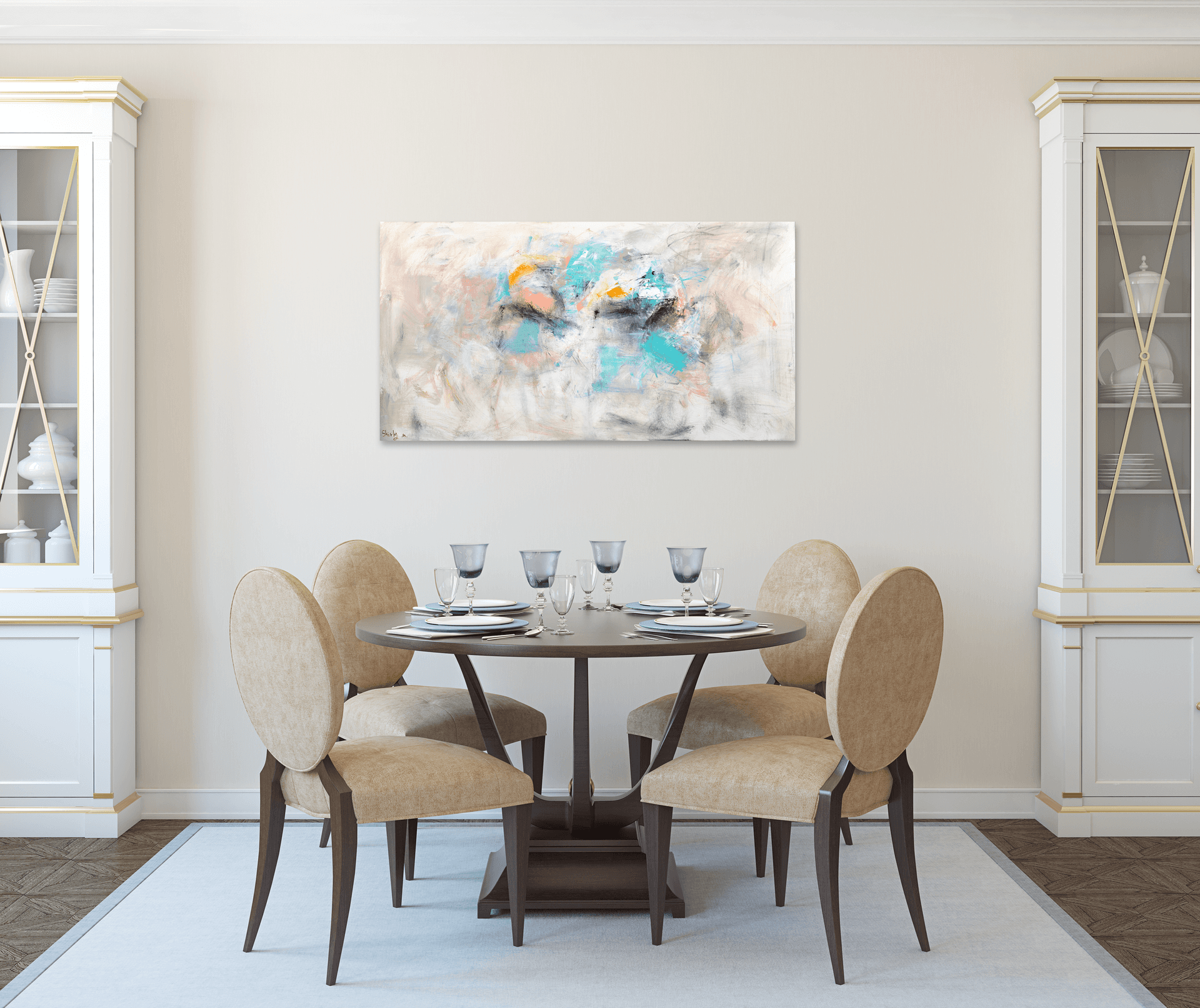 יצירות מודפסות עם שדרוג צבע ידני